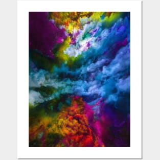 Colorful Clouds and Stars Posters and Art